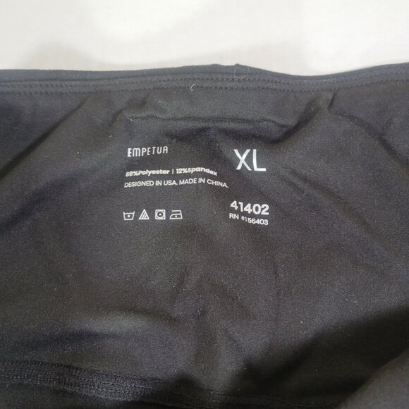 Empetua Black High Waisted Active Control Leggings #41402 Size XL - Picture 2 of 6